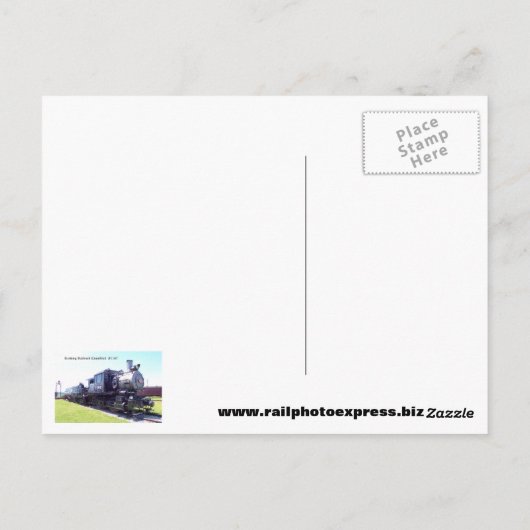 Baldwin Built Reading Railroad Camelback #1187 Postkarte (Rückseite)