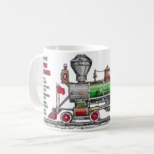 Baldwin Dampf-Motor Kaffeetasse (Vorderseite Links)