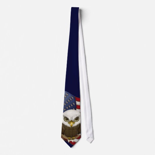 Baldwin der niedliche kahle Adler Krawatte (Vorderseite)