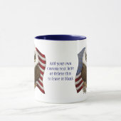 Baldwin der niedliche kahle Adler personalisiert Tasse (Zentrum)