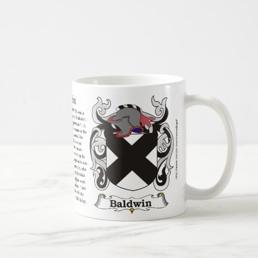 Baldwin Familien-Wappen Tasse (Rechts)
