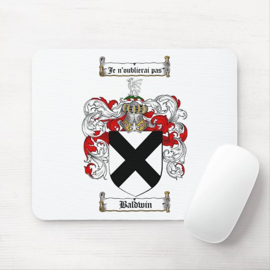 BALDWIN FAMILIENWAPPEN - BALDWIN WAPPEN MOUSEPAD (Mit Mouse)