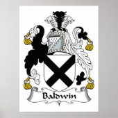 Baldwin Familienwappen Poster (Vorne)