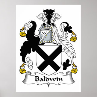Baldwin Familienwappen Poster