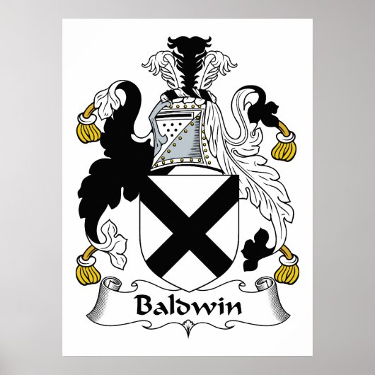 Baldwin Familienwappen Poster (Vorne)