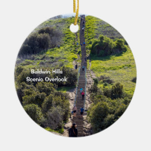 Baldwin Hills Scenic Overlook, Los Angeles Keramik Ornament