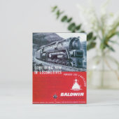 Baldwin Locomotive S-2 Dampfturbinenlokomotive Postkarte (Stehend Vorderseite)