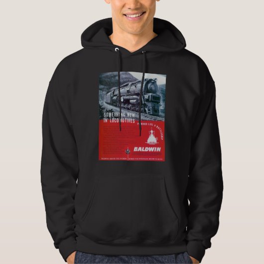 Baldwin Locomotive S-2 PRR Dampfturbinen Hoodie (Vorderseite)