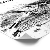 Baldwin Locomotive Works 1872 Poster (Ecke)