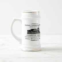Baldwin Locomotive Works 1895 Bierkrug