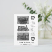 Baldwin Locomotive Works Contractor's PostCard Postkarte (Stehend Vorderseite)