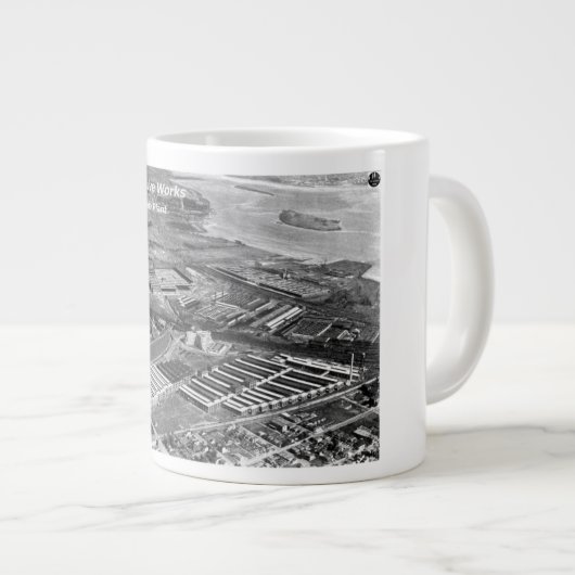 Baldwin Locomotive Works, Eddystone Pennsylvania Jumbo-Tasse (Vorderseite Rechts)