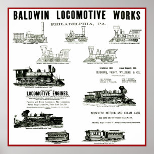 Baldwin Locomotive Works Poster