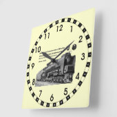 Baldwin Locomotive Works S-2 PRR Dampfturbinen Quadratische Wanduhr (Winkel)