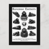 Baldwin Locomotives, Revenue Earners Postkarte (Vorderseite)