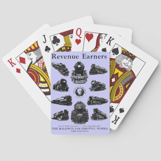 Baldwin Locomotives,Revenue Earners Spielkarten (Rückseite)