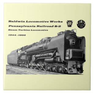 Baldwin Lokomotive bearbeitet S-2 PRR Fliese