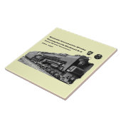 Baldwin Lokomotive bearbeitet S-2 PRR Fliese (Seite)