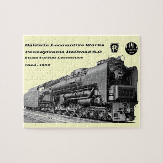 Baldwin Lokomotive bearbeitet S-2 PRR Puzzle (Horizontal)