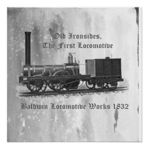 Baldwin Lokomotive Werk , Alte Eisenbahne 1832 Poster