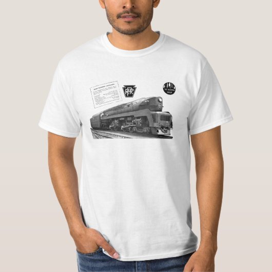 Baldwin-Pennsylvania Eisenbahn-T1-Dampf-Lokomotive T-Shirt (Vorderseite)