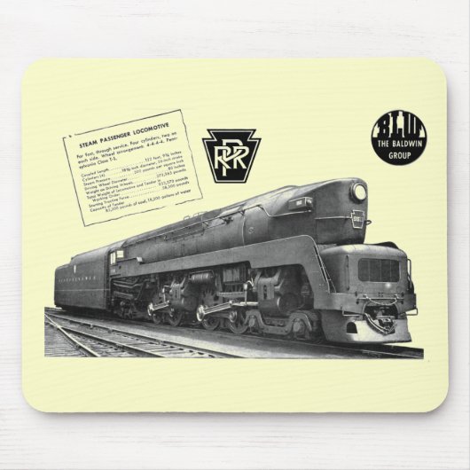 Baldwin-Pennsylvania Eisenbahn-T-1 Mousepad (Vorne)