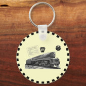 Baldwin-Pennsylvania Railroad T-1 Steam Locomotive Schlüsselanhänger (Vorderseite)