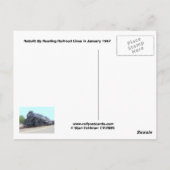 Baldwin- Reading Railroad Locomotive 2124 Postkarte (Rückseite)