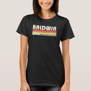 Baldwin Surname Retro Vintag 80er 90s Geburtstag R T-Shirt