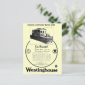 Baldwin-Westinghouse Locomotive 1923 Postkarte (Stehend Vorderseite)