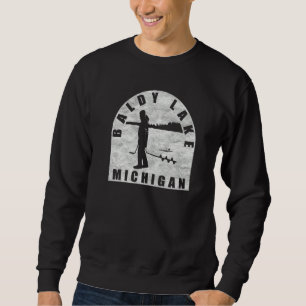 Baldy Lake Eisangeln Michigan Sweatshirt