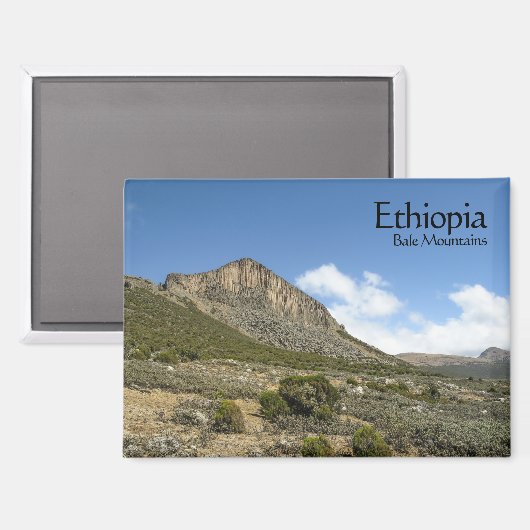 Bale Mountains Äthiopien Magnet (Vorderseite/Rückseite)