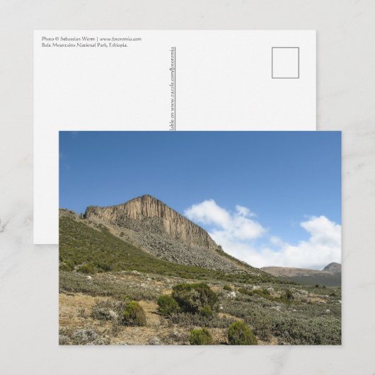 Bale Mountains Äthiopien Postkarte (Vorne/Hinten)