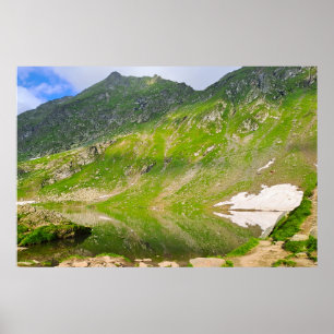 Balea-Lake-Berghang – Rumänien Alpines Druckbild Poster