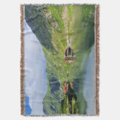 Balea-See-Reflexion – Karpatisches Alpen-Druckbild Decke (Vorderseite Vertikal)
