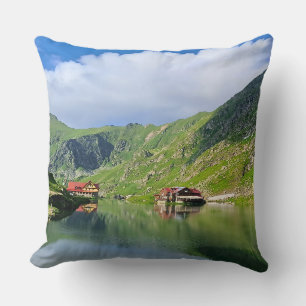 Balea-See-Reflexion – Karpatisches Alpen-Druckbild Kissen