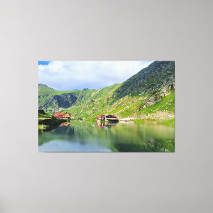 Balea-See-Reflexion – Karpatisches Alpen-Druckbild Leinwanddruck