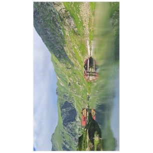 Balea-See-Reflexion – Karpatisches Alpen-Druckbild Tischdecke