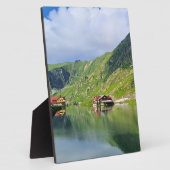 Balea-See-Reflexion – Karpatisches Alpen-Print Fotoplatte (Seite)