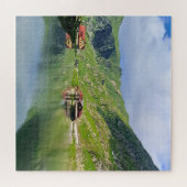 Balea-See-Reflexion – Karpatisches Alpen-Print Puzzle (Horizontal)