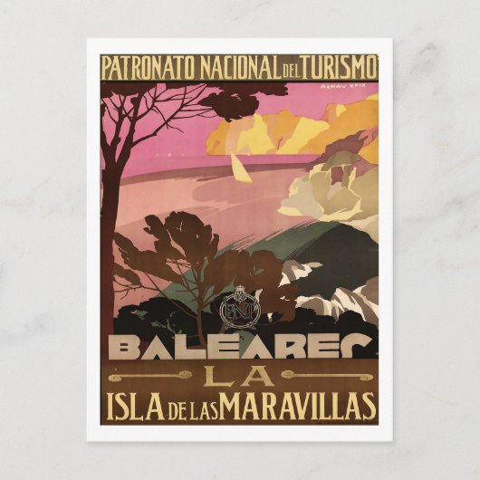 Balearec Inseln - Spanien Postkarte (Vorderseite)