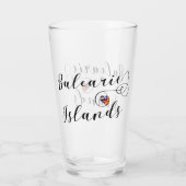 Balearen Flag Herz, Balearen Glas (Rückseite)