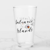 Balearen Flag Herz, Balearen Glas (Vorderseite)