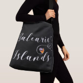 Balearen Flag Herz, Balearen Tragetaschen Mit Langen Trägern (Von Nahem)