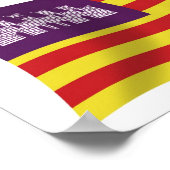 Balearen Flag Poster Print (Ecke)