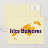 Balearen Postkarte (Vorne/Hinten)