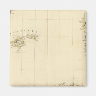 Balearen und Sardinien - Europa 25 Magnet