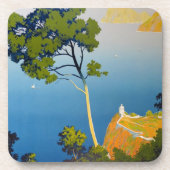 Balearen Vintag Französisch Reisen Getränkeuntersetzer (Vorderseite)