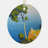 Balearen Vintag Französisch Reisen Keramikornament (Links)