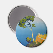 Balearen Vintag Französisch Reisen Magnet (Vorderseite/Rückseite)